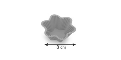Silikon-Backkörbchen DELÍCIA, 6 St., Sterne