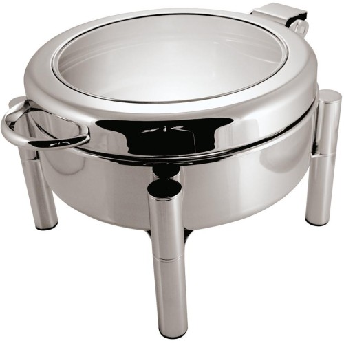 Sambonet Buffet Atlantic Edelst./Glas EU rund Speisenwärmer ABS 40