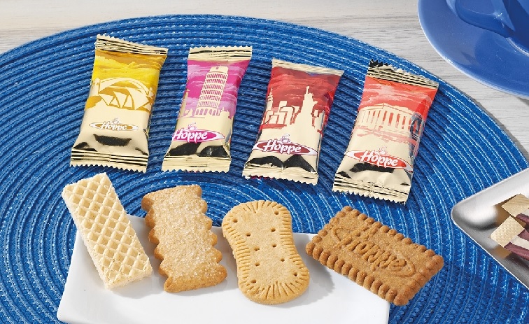 Hoppe Gebäckmischung STÄDTE-MISCHUNG, Inhalt: 150 Stück à 6 g je Karton. Jeder Keks einzeln hygienisch verpackt