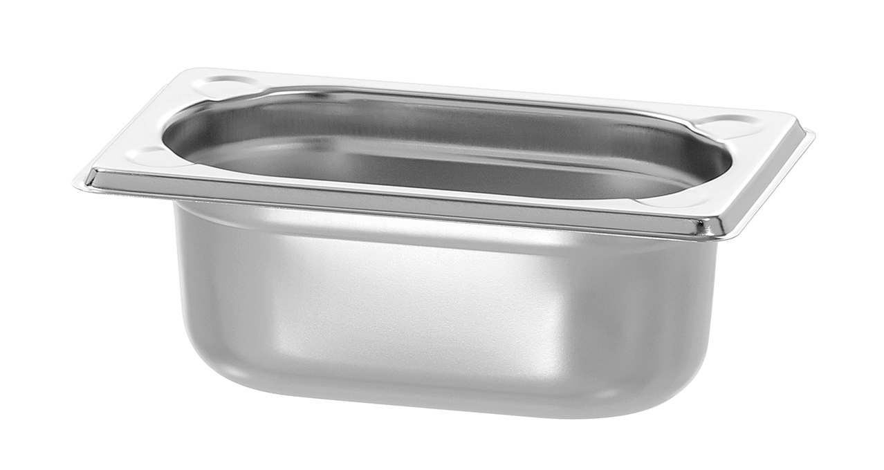 Bartscher GN-Behälter, 1/9GN,T65, Basic Line |Ausführung: Ohne Perforation | Maße: 17,6 x 10,8x 6,5 cm. Gewicht: 0,06 kg