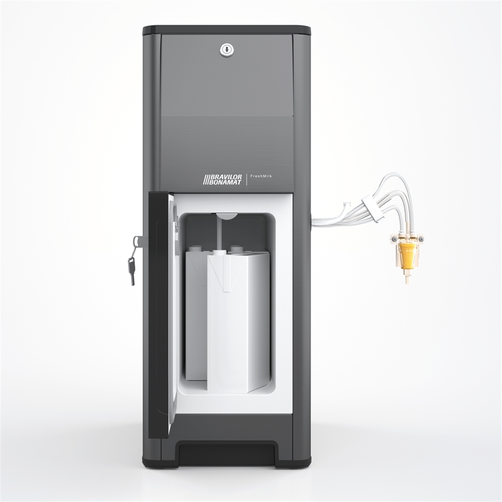 BONAMAT FreshMilk ist die Frischmilch-Lösung von Bonamat. Diese Einheit hält die frische Milch auf einer konstanten Temperatur von 4°C.
