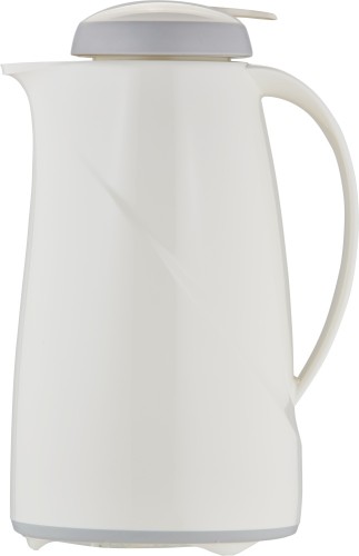Helios Isolierkanne Wave Push 1,0 l weiß