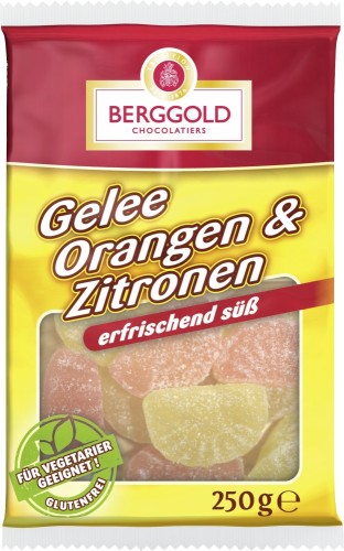 Berggold Gelee Orangen und Zitronen 250G