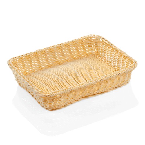 GN 1/2 Systemkorb, Rand mit Edelstahldrahtverstärkung. Material: Chromnickelstahl, Polypropylen. Serie: Basket GN