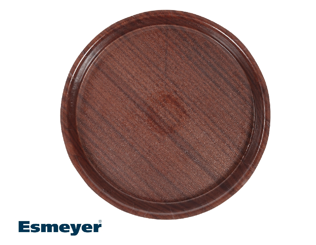 Bierglasträger OSLO, rund, Durchmesser: 36 cm, Höhe: 3,5 cm, rutschfest aus melaminbeschichtetem 3 mm-Pressholz