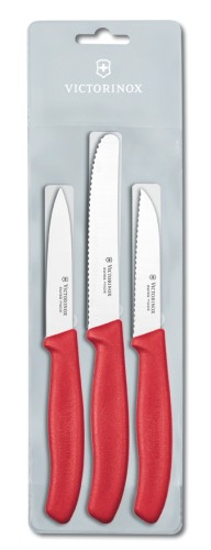 Victorinox Gemüsemesser-Set SwissClassic, 3-tlg., rot