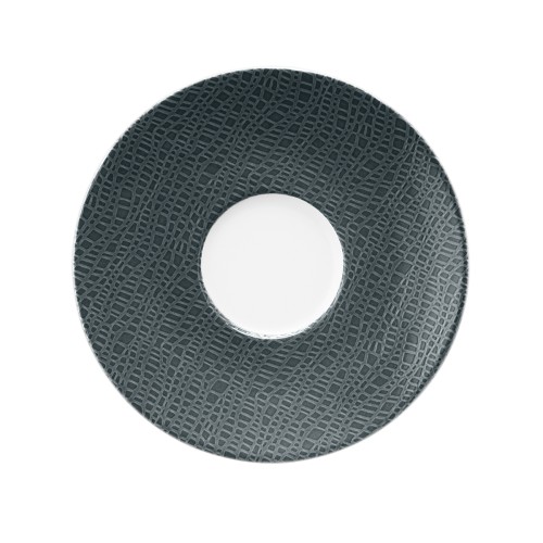 Seltmann Kombi-Untere rund groß 16,5 cm M5390, rund, Form: Coup Fine Dining, Dekor: 57273 anthrazit, hohe Kantenschlagfestigkeit, Made in