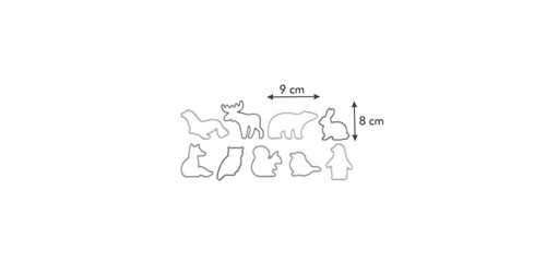 Ausstechformen Tiere DELÍCIA KIDS, 9 St.