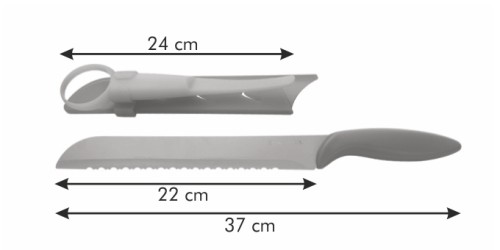 Antihaftbeschichtetes Messer für Zuckermelone PRESTO TONE 22 cm