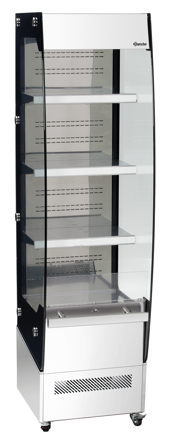 Bartscher Wandkühlregal "Rimi" | Anzahl Regalböden: 3 | Maße: 49 x 67,5 x 1742 cm. Gewicht: 96 kg