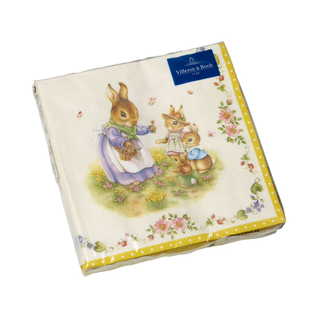 Villeroy und Boch Lunch Serviette Familie - Maße: 33 x 33 cm / Ser.: Easter Accessoires