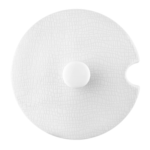 Seltmann Deckel zur Schüssel mit Deckel, rund, Form: Life, Dekor: 25676 Fashion luxury white, hohe Kantenschlagfestigkeit, Made in Germany