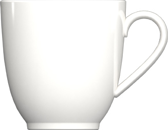 Bauscher Becher aus der Kollektion scope, 320 ml, aus Porzellan