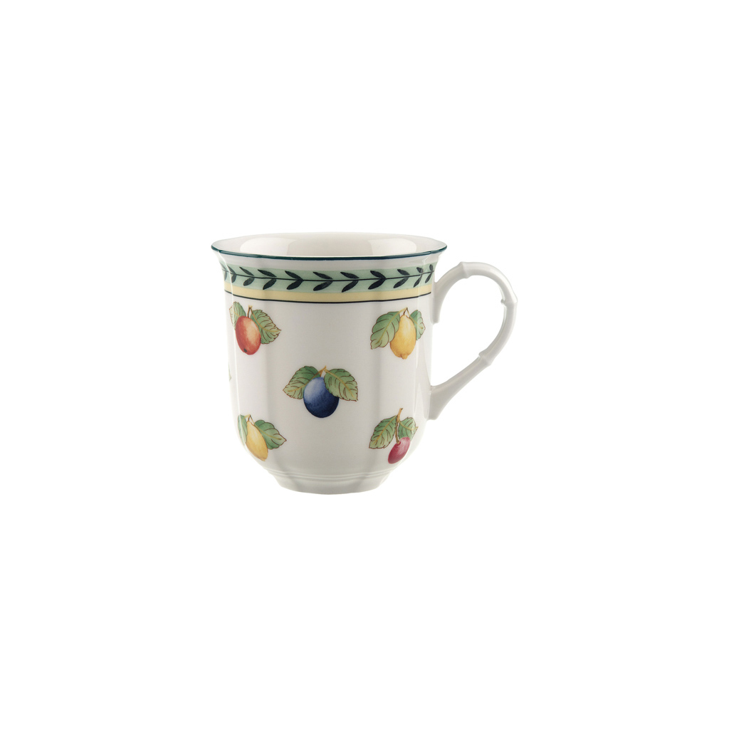 Villeroy und Boch Becher mit Henkel - Maße: 11,1 x 8,5 x 9 cm / Ser.: French Garden Fleurence