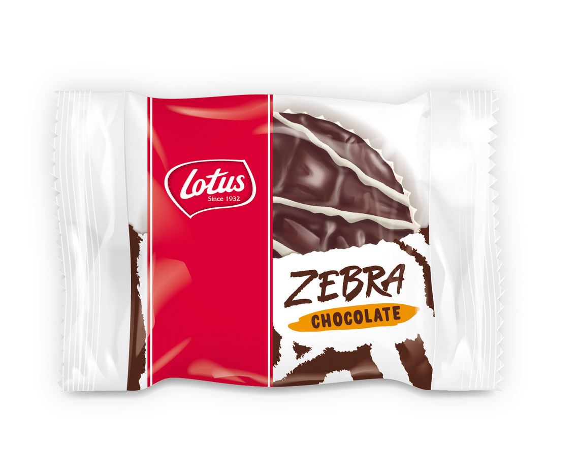 Lotus ZEBRA Minikuchen CHOCOLATE, Inhalt: 48 Stückà 31 g je Karton.