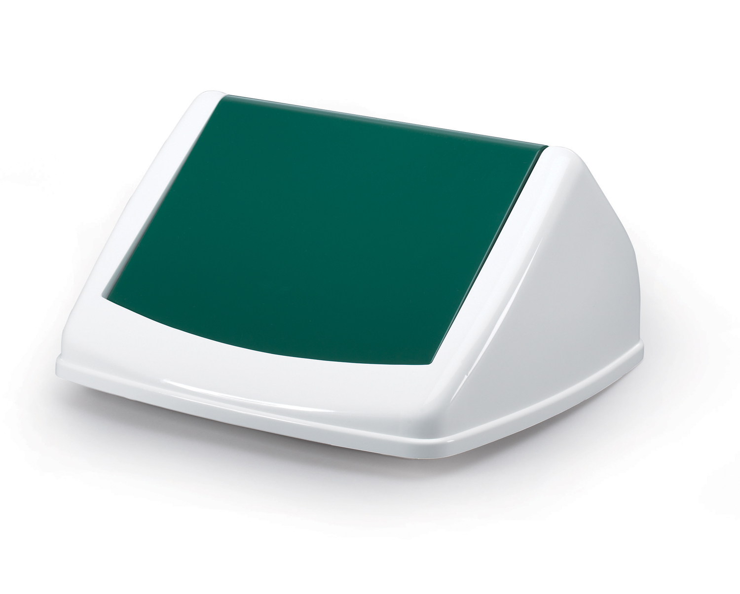 Durable Abfallbehälter mit Schwingdeckel in grün. Kapazität: 40 L Maße: 330 x 760 x 360 mm (B x H x T)