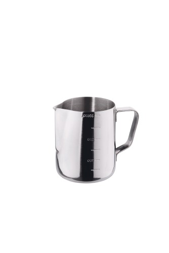 Gießer. Chromnickelstahl. mit beidseitiger Skalierung. Durchmesser: 7,6 cm.