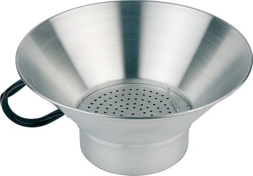 Pommes-Frites-Seiher Ø 39 cm, H: 19 cm Aluminium herausnehmbarer Locheinsatz nicht spülmaschinengeeignet