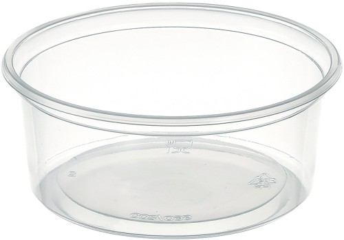 Duni Delipack rund 200 ml Transparent ungeteilt, 1000 Stk/Krt (20 x 50 Stk)