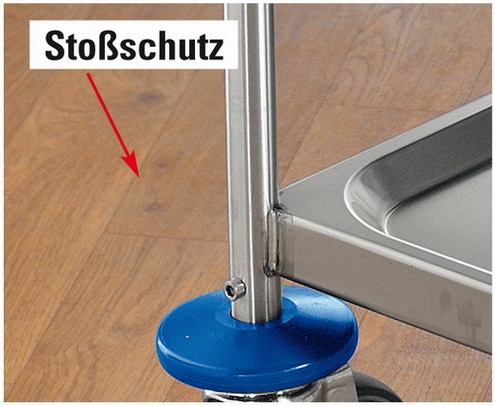 Transportwagen RATIONAL von Blanco / B.PRO, Modell SW 8 x 5-2, mit 2 Böden, Edelstahl, Böden fest verschweisst