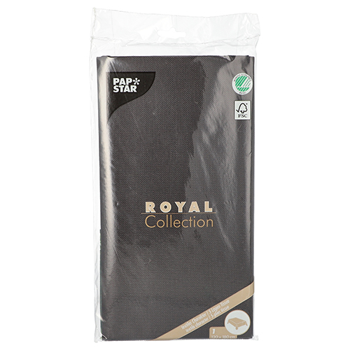 Tischdecke, Tissue "ROYAL Collection" 120 cm x 180 cm schwarz von PAPSTAR