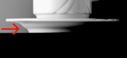 Kaffee-/Henkelbecheruntertasse AMBIENTE, Durchmesser: 14,5 cm, uni weiss, Eschenbach