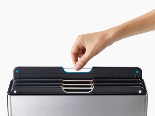 Joseph Joseph Folio Steel 4-teiliges Schneidebrett-Set – Edelstahl