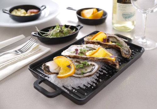 HENDI Miniatur Grillplatte Little Chef - Maße: 320x162x(H)20 mm