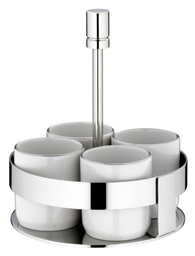 WMF Menage 4x Zucker PURE | Maße: 17,3 x 14,5 x 14,5 cm