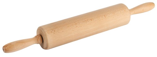 Teigrolle aus Buchenholz Länge: 44 cm, Walzenlänge: 25 cm Durchmesser: 6 cm