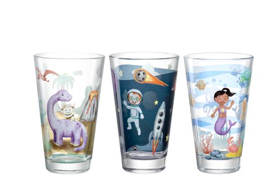 Leonardo Bambini 6er Set Becher L sortiert Durchmesser: 8cm, Höhe: 14,25cm Inhalt:300ml