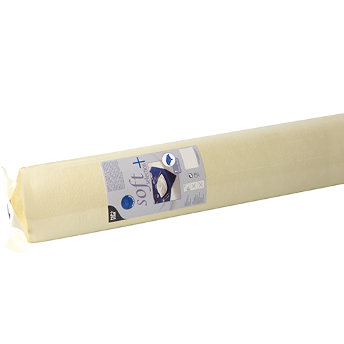 Tischdecke, stoffähnlich, Vlies "soft selection plus" 40 m x 1,18 m champagner von PAPSTAR