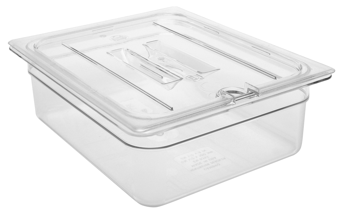 Camwear® GN-Behälter Deckel GN1/2 mit Kerbe und Griff von Cambro
