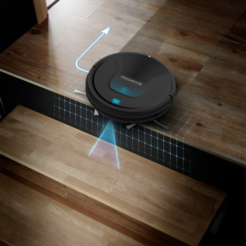 Rowenta Saugroboter X-Plorer Serie 45 RR8275 | Zentrale Bürste | Random-Navigation | Saugen & Wischen | Steuerung per App | Sprachsteuerung |