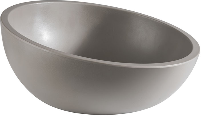 Schale -ELEMENT LOOK- Ø 30 cm, H: 8,5 / 14,5 cm Melamin, 2,3 Liter Farbe: Betonoptik mit Antirutsch-Füßchen