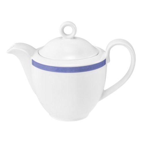 Seltmann Kaffeekanne 1 0,38 l, rund, Form: Community, Dekor: 57395 Pinselband 3, hohe Kantenschlagfestigkeit, Made in Germany