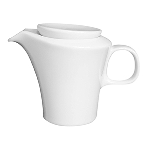 Kaffeekanne 0,30 l - Form: Calla - weiss - aus Porzellan. Hersteller: Eschenbach. "Made in