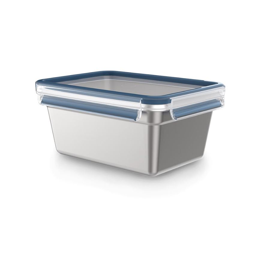 EMSA Clip & Close Frischhaltedose, rechteckig aus Edelstahl - 2,0L