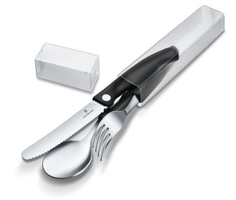 Victorinox Swiss Classic Besteck Set 3tlg. Farbe: schwarz