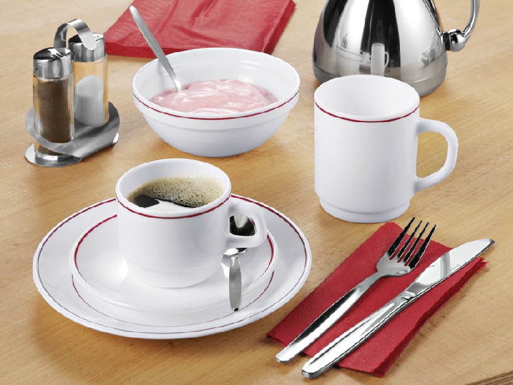 Kaffeebecher - Inhalt: 29 cl, stapelbar ARCOROC - Restaurant Bordeaux - aus Hartglas.