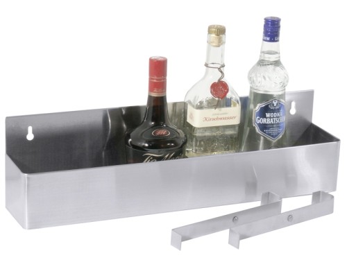 Zusätzlicher Montagesatz zum Umrüsten auf Hängeleisten für Barregal aus Edelstahl, zur Wandmontage, Getränkeflaschen sind so schnell