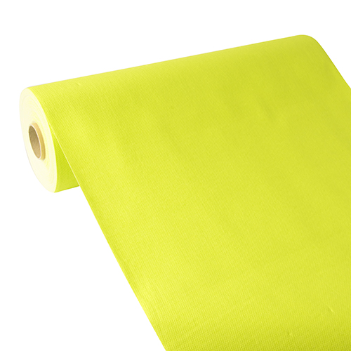 PAPSTAR Tischläufer, stoffähnlich, PV-Tissue Mix ROYAL Collection 24 m x 40 cm limonengrün auf Rolle