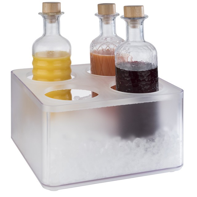 APS Kühlbox -FROSTY-, 27 x 27 cm, H: 15 cm, SAN, 7,5 Liter Loch-Ø: 11 cm