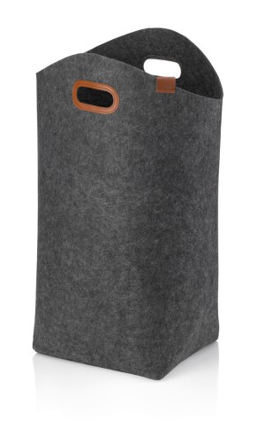 Kela Wäschesack Fay, dunkelgrau, ca. 520mm x 240mm x 610mm (L x B x H)