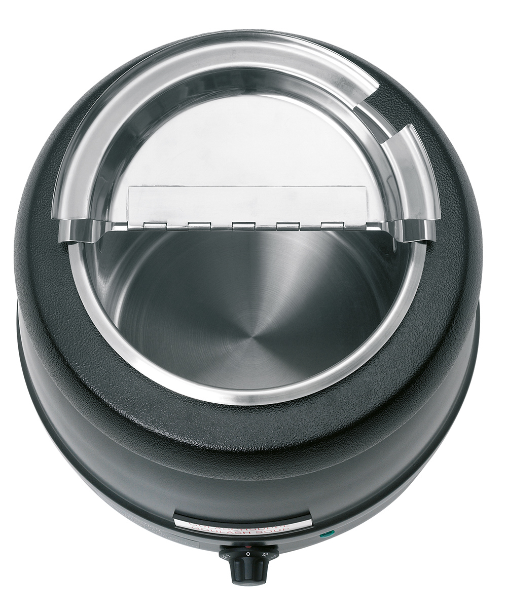 Bartscher Suppentopf Economicin der Farbe schwarz Kapazität 9 L, Höhe 3,7 cm Breite 3,6 cm Tiefe 3,3 cm Gewicht 3,9 kg