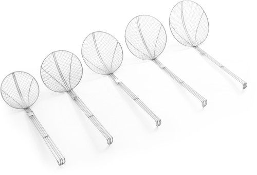 HENDI Frittierlöffel - Ø160x(L)450 mm