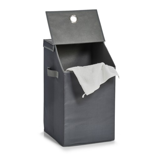 Wäschesammler, Polyester; innen Vlies; 100% Polyethylen, 34x34x60 cm. Farbe: anthrazit. Dieser praktische und robuste Wäschesammler ist