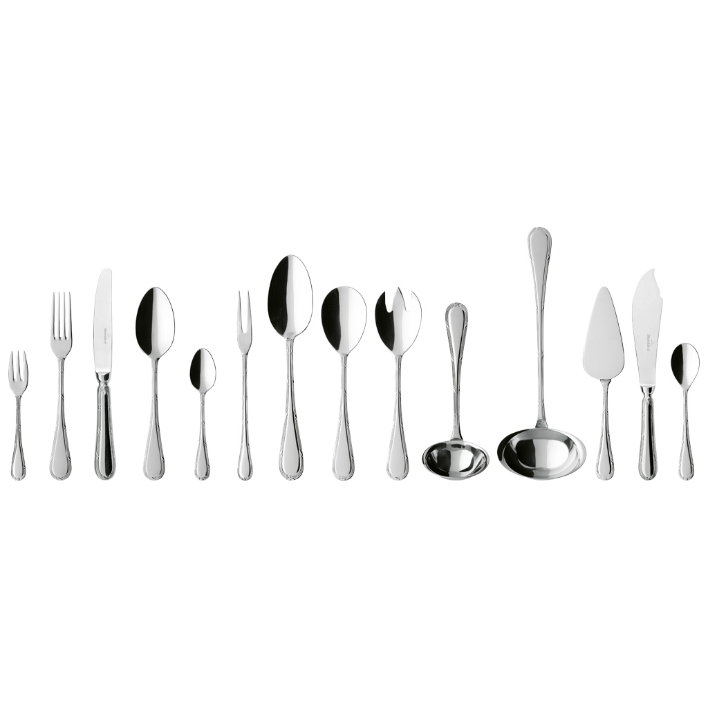 Villeroy und Boch Tafelbesteck 70tlg. - Maße: 49 x 34 x 13 cm / Ser.: Kreuzband-Septfontaines