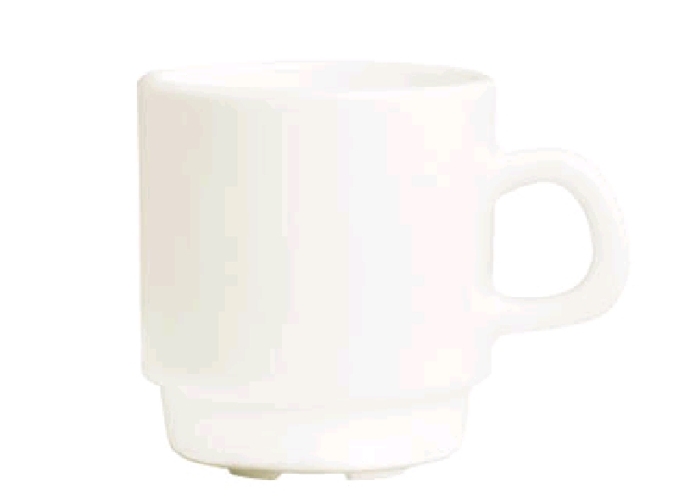 Espressotasse obere 9cl, stapelbar Arcoroc Intensity - cremeweiß Material: Zenix