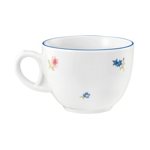 Seltmann Obere zur Kaffeetasse 0,22 l Tulpe, rund, Form: Community, Dekor: 57390 Streublume blaue Linie, hohe Kantenschlagfestigkeit